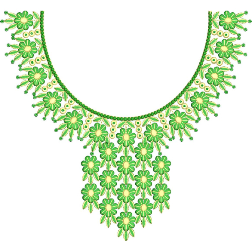 Unique Neck Embroidery Design