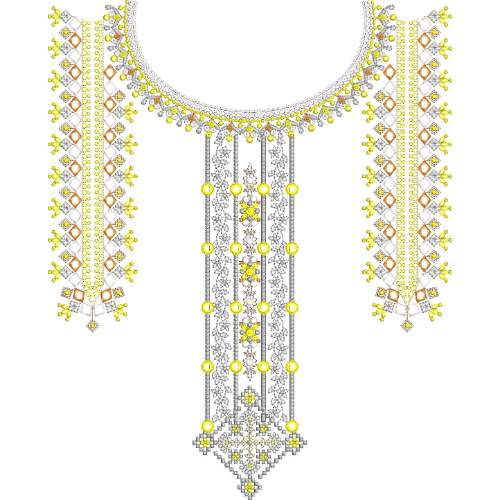 Beautiful Neck Embroidery Design
