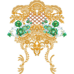 Neckline Embroidery Design