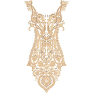 Neck Flower Embroidery Design