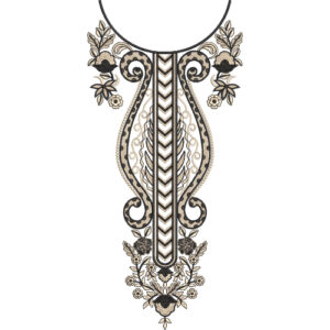 Beautiful Neck Embroidery Design