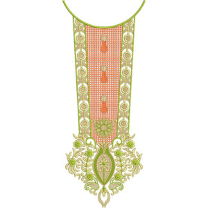Neckline Embroidery Design