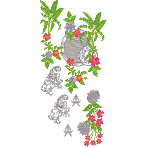 Simple Neck Embroidery Design