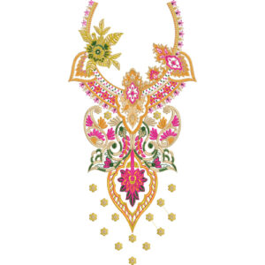 Neckline Embroidery Design