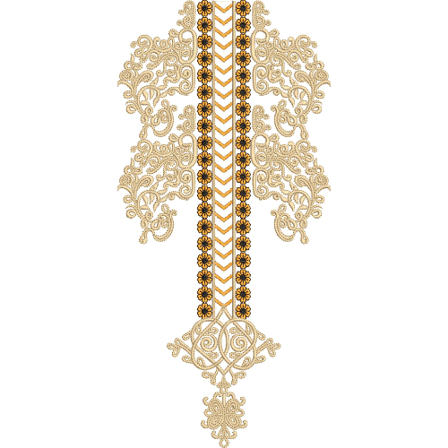 Neckline Embroidery Design