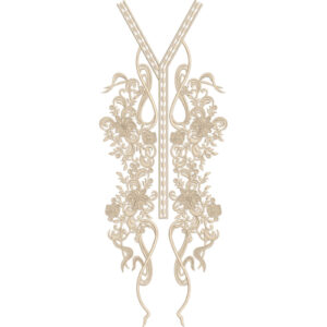 Neckline Embroidery Design