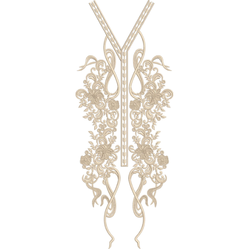 Neckline Embroidery Design