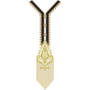 Neck Flower Embroidery Design