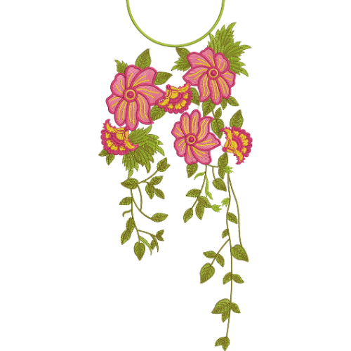 Beautiful Neck Embroidery Design