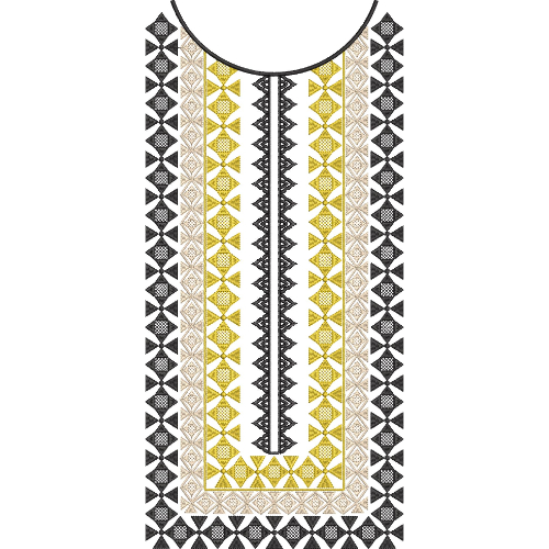 Neckline Embroidery Design