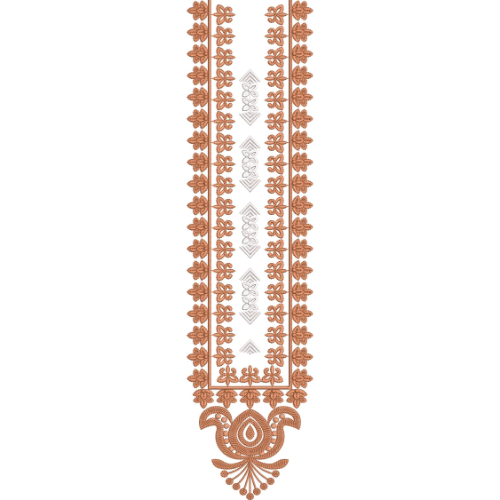 Neck Flower Embroidery Design