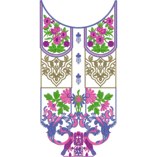 Beautiful Neck Embroidery Design