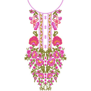 Neckline Embroidery Design