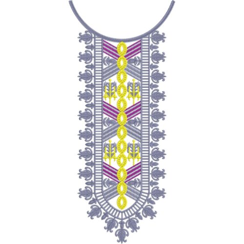 Neck Flower Embroidery Design