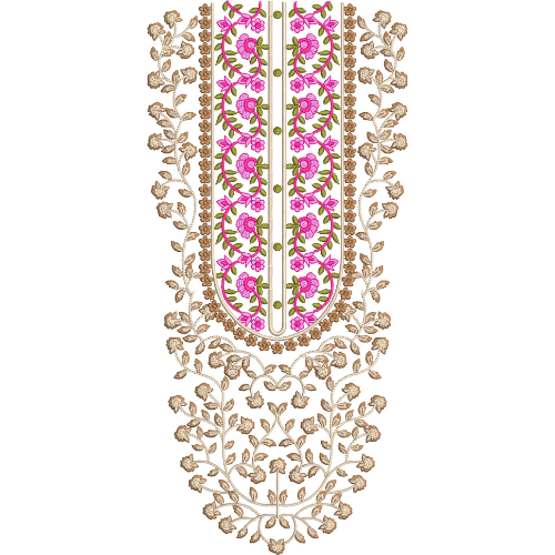 Neck Gala Embroidery Design