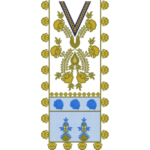 Neckline Embroidery Design