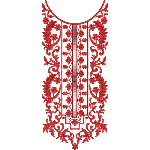 Neck Kurta Embroidery Design