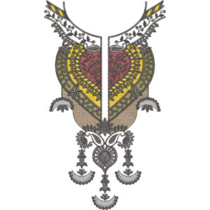 Unique Neck Embroidery Design