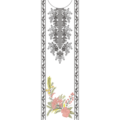 Neck Gala Embroidery Design