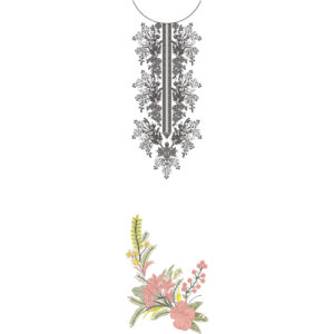 Neckline Embroidery Design