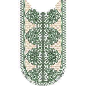 Neck Flower Embroidery Design