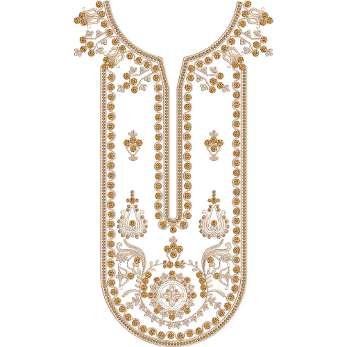 Beautiful Neck Embroidery Design