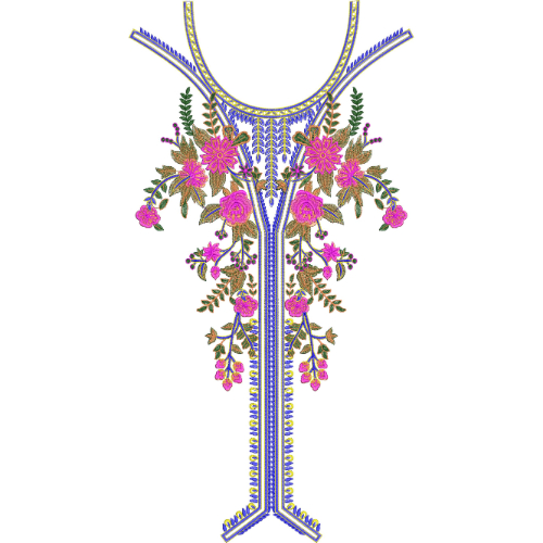 Beautiful Neck Embroidery Design
