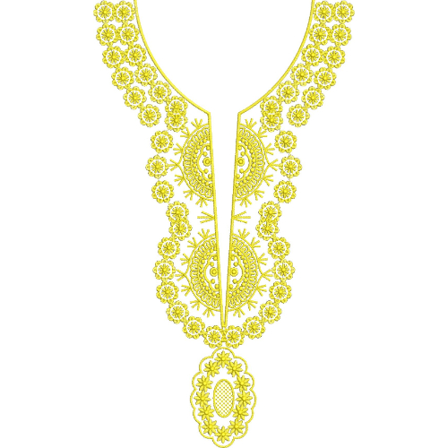 Beautiful Neck Embroidery Design