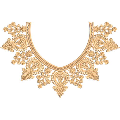 Neckline Embroidery Design