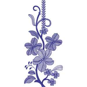 Neck Flower Embroidery Design