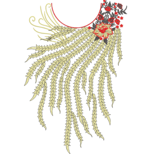 Simple Neck Embroidery Design
