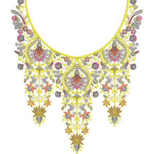 Neckline Embroidery Design