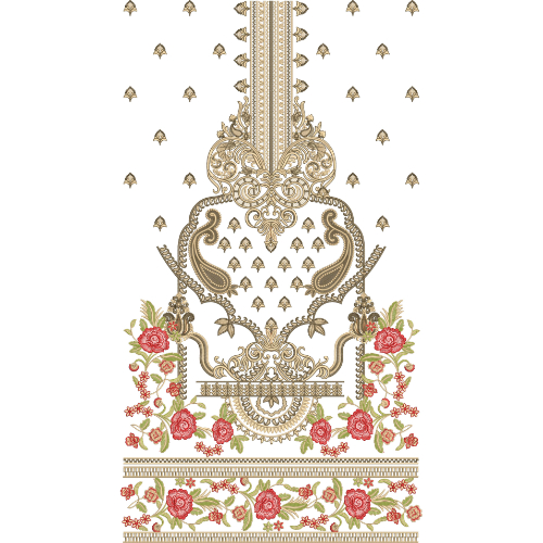 Unique Neck Embroidery Design