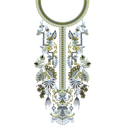 Neck Gala Embroidery Design