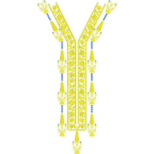 Neckline Embroidery Design