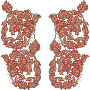Neck Flower Embroidery Design