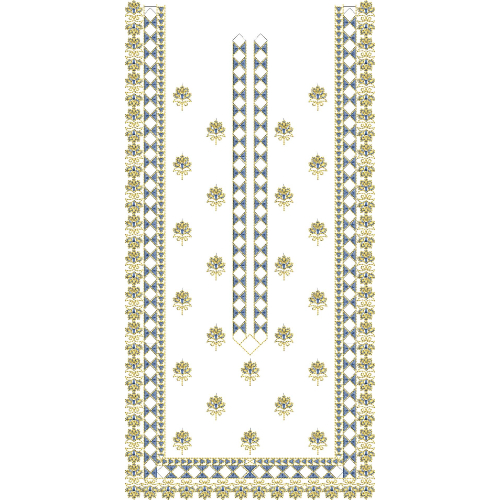 Unique Neck Embroidery Design