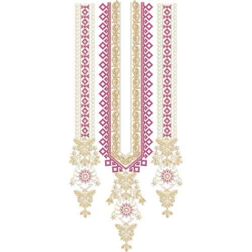 Neckline Embroidery Design