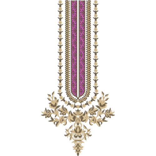 Neckline Embroidery Design