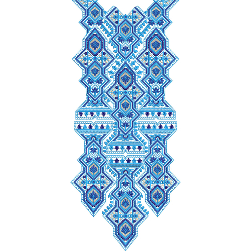 Unique Neck Embroidery Design