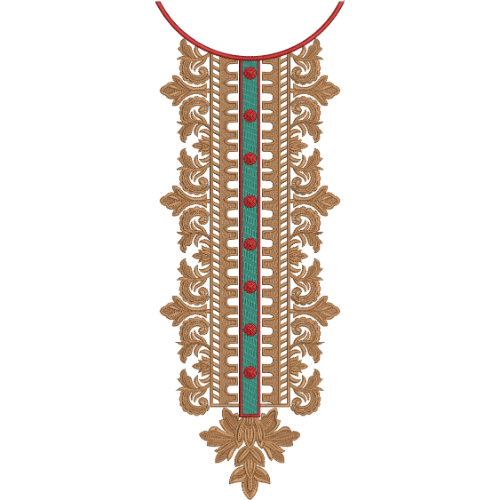 Neckline Embroidery Design