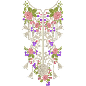 Neckline Embroidery Design