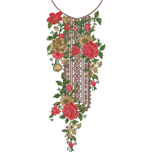 Neck Kurta Embroidery Design