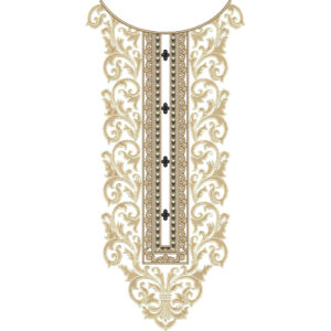 Unique Neck Embroidery Design