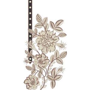 Neck Flower Embroidery Design
