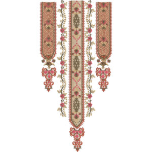 Unique Neck Embroidery Design