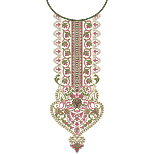 Neckline Embroidery Design