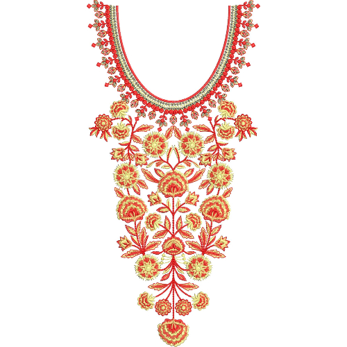 Neck Gala Embroidery Design