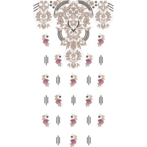 Neckline Embroidery Design