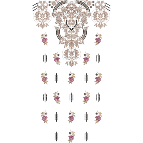 Neckline Embroidery Design